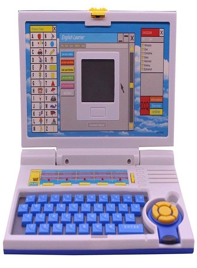 KITMEER english learner educational notebook / laptop with mouse control- Multi color - Image 3